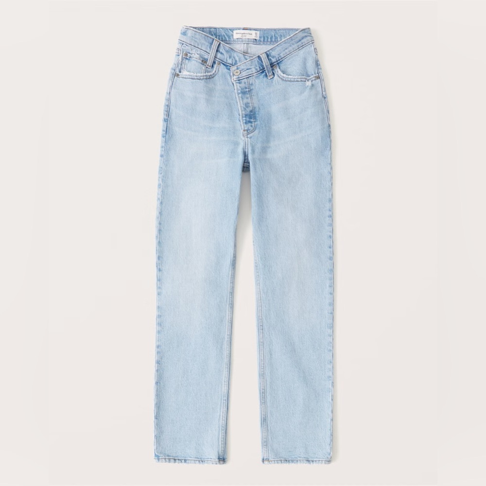 Abercrombie Curve Love High Rise Dad Jeans 34LONG